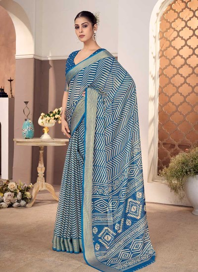 Cotton Chiffon Sarees Manufacturers in Raebareli