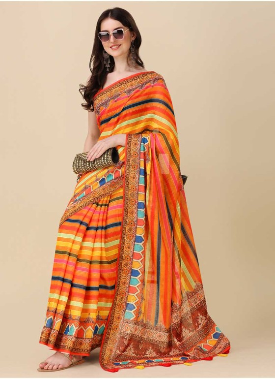 Digital Printed Linen Saree Manufacturers in Kadapa