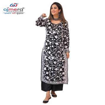 Embroidered Georgette Kurti Manufacturers in Surat