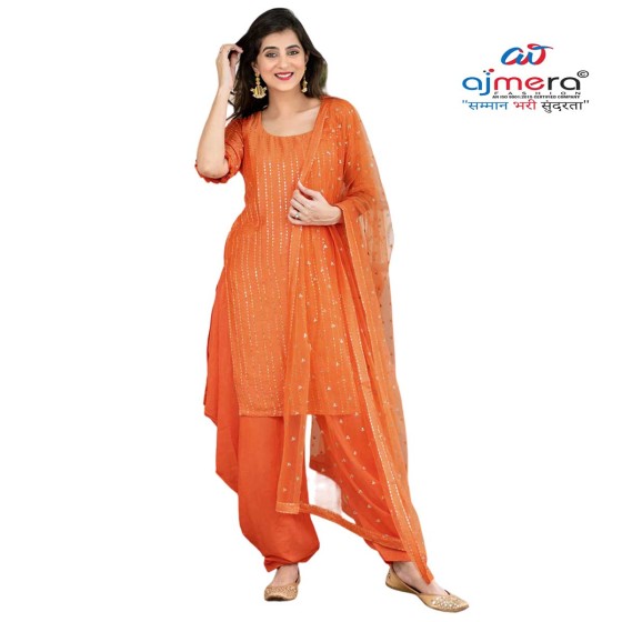 Georgette Ladies Suits Manufacturers in Rajmahal