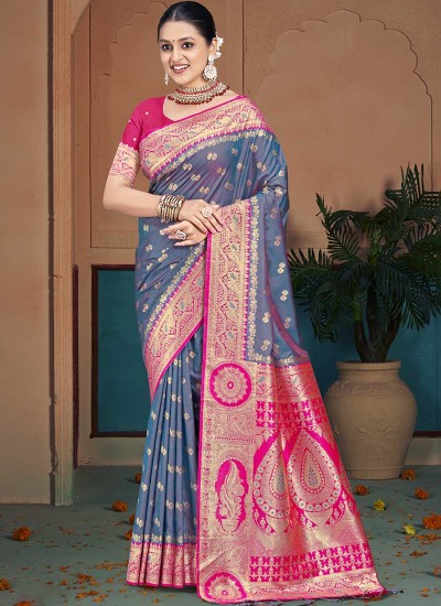 Jacquard Silk Saree Manufacturers in Nahan