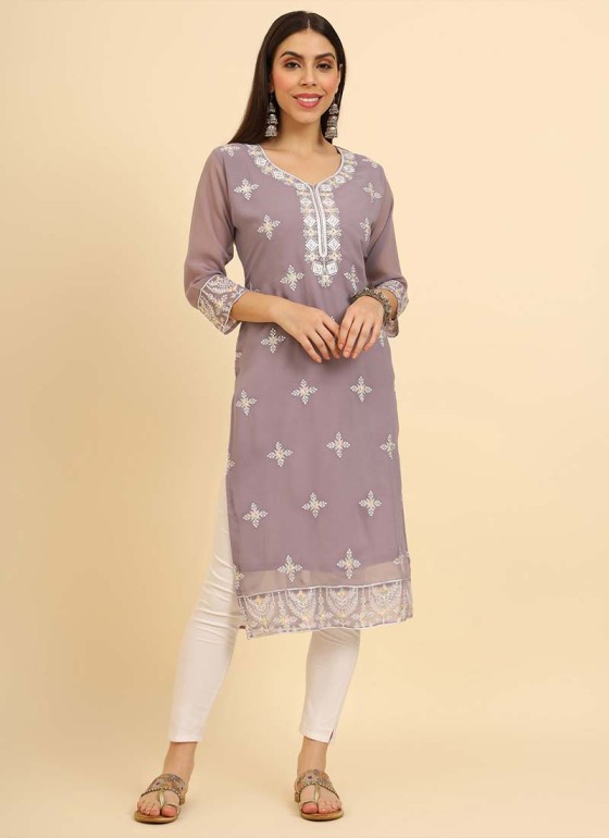 Ladies Chikan Kurtas Manufacturers in Anantnag