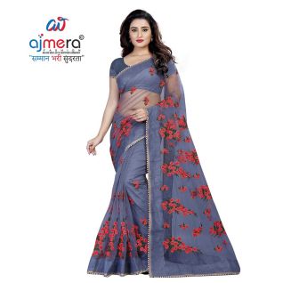 Net Embroidery Sarees in Gujarat