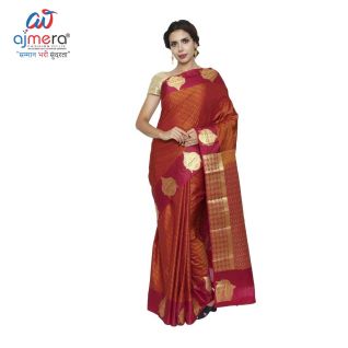 Polyester Dyed Thread Sarees in Gujarat