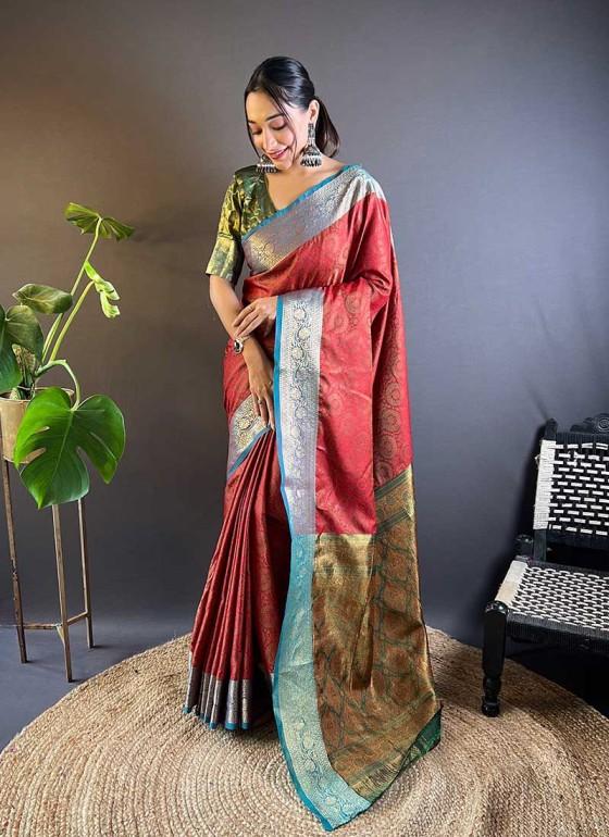 Zari Border Sarees Manufacturers in Tehri