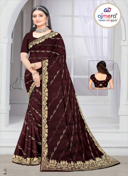  Best Trendy Collection Embroidered Sarees – Modern Elegance with Exquisite Detailing  in Surat