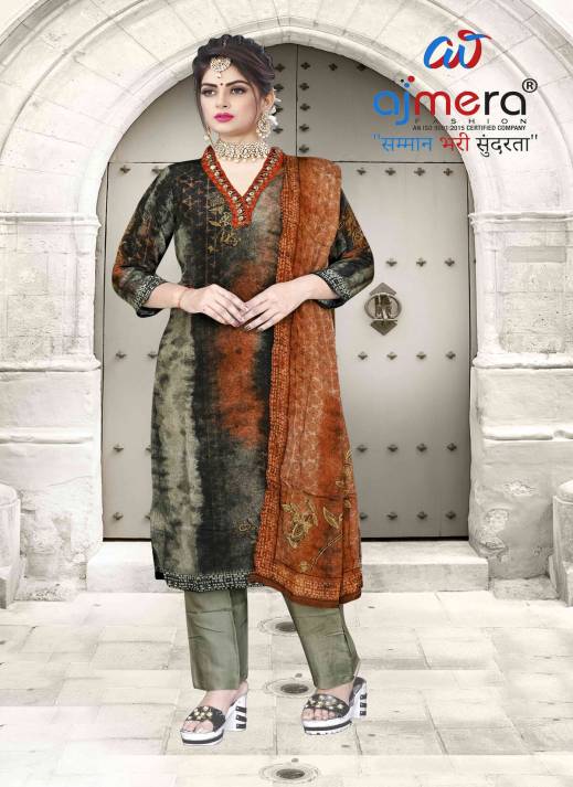  Elegant Ethnic V-Shape Neck Design Kurti  in Surat