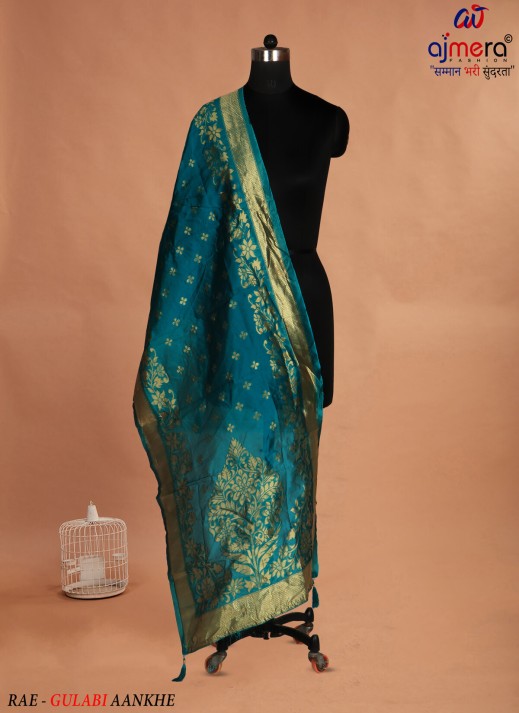  Embroidered Silk Dupatta – Elegance Redefined with Exquisite Detailing  in Surat