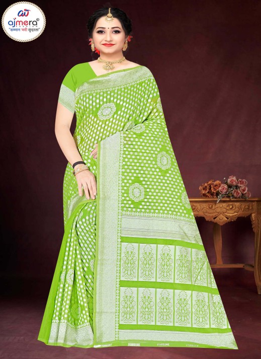  Gulabi Cotton Saree – A Floral Symphony in Cotton  in Surat