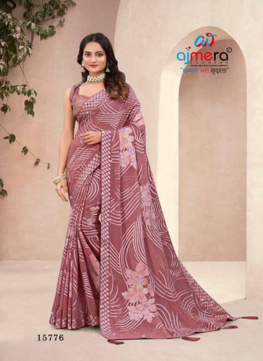  Heavy Brasso Saree with Opulent Design AFPL(15771)  in Surat