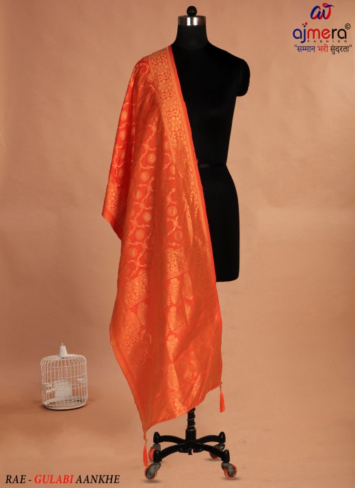  Luxurious Silk Dupatta – Opulent Elegance with Exquisite Detailing  in Surat