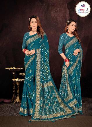  New 2024 Collection Block Printed Saree - Ajmera Fashion Manufacturers, Suppliers, Exporters in Gujarat