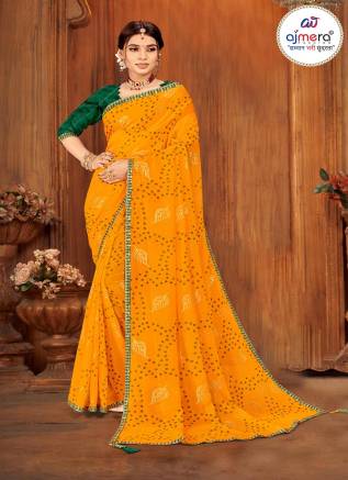  New Collection Georgette Bandhani Saree –Ajmera Fashion Manufacturers, Suppliers, Exporters in Adoni