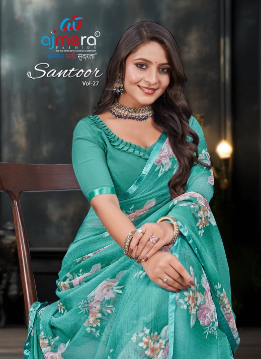 68 GM Georgette Saree with Elegant Drape AFPL(34776)  in Surat