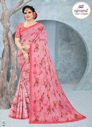 Aesthetic Printed Georgette Saree – Graceful Designs with Elegant Charm Manufacturers, Suppliers, Exporters in Canada