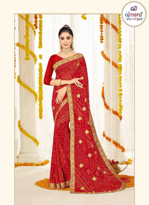 Affordable Chundari Saree – Classic Elegance at Low Prices  in Surat