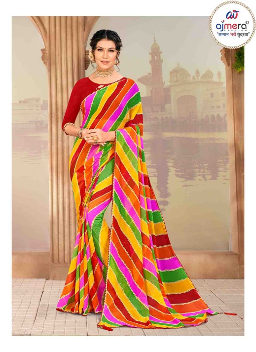 Affordable Laheriya Saree – Classic Charm at the Best Price  in Surat