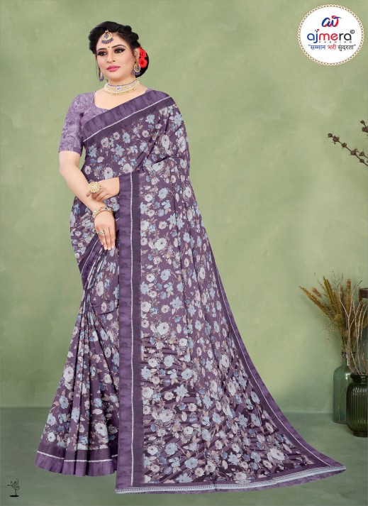 Affordable Printed Chiffon Saree – Stylish Elegance at a Great Price  in Surat