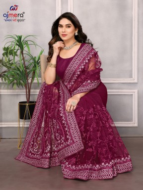 Attractive Look Saree in Fine Colored Manufacturers, Suppliers in Surat