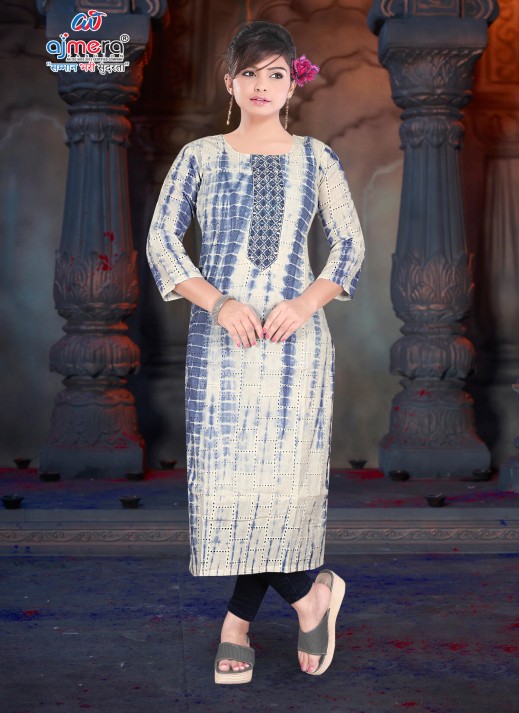 Authentic Khadi Printed Kurti with Classic Patterns  in Surat