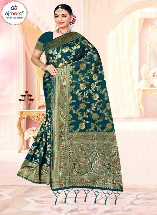 Banarasi Cotton Silk Blend Jacquard Saree – Classic Elegance with Intricate Weave  in Surat