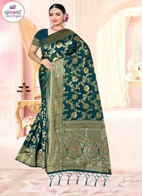 Banarasi Cotton Silk Blend Jacquard Saree – Classic Elegance with Intricate Weave Manufacturers, Suppliers in Surat