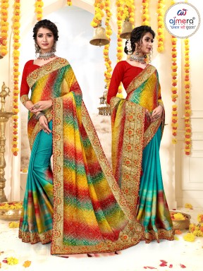 Bandhani Half-and-Half Printed Saree Collection 2024 – Fusion of Tradition and Modernity by Ajmera Fashion Limited  Manufacturers, Suppliers in Surat