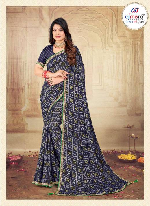 Bandhani Saree Collection – Traditional Elegance by Ajmera Fashion  in Surat