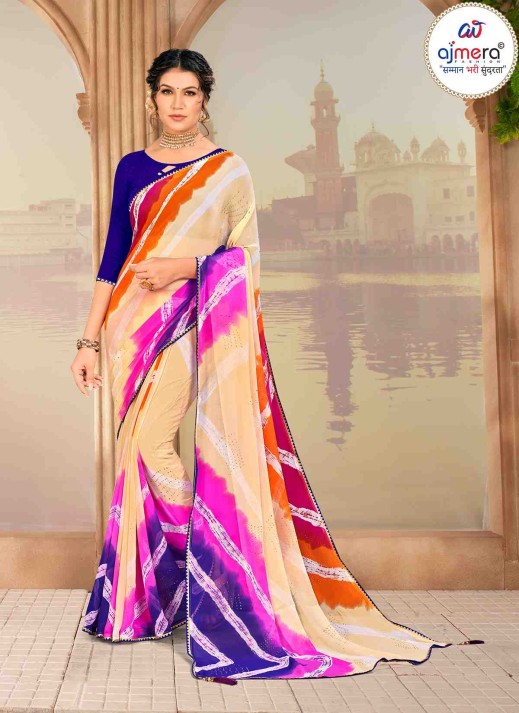 Beautiful Laheriya Saree – Elegant Tradition with a Stunning Look  in Surat