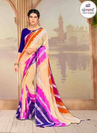 Beautiful Laheriya Saree – Elegant Tradition with a Stunning Look Manufacturers, Suppliers, Exporters in France