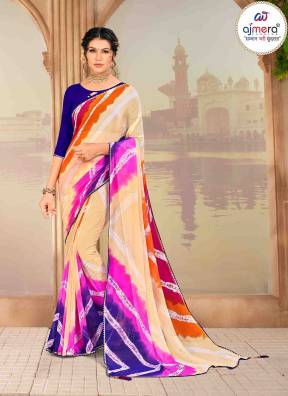 Beautiful Laheriya Saree – Elegant Tradition with a Stunning Look Manufacturers, Suppliers in Surat