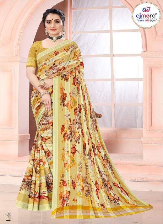 Best Digital Printed Linen Saree – Modern Artistry Meets Comfort  in Surat