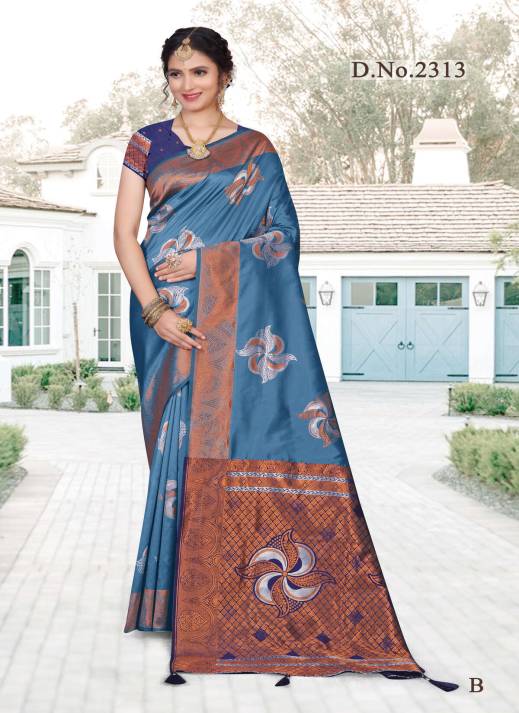 Buy Muslin Silk Sarees Online in Wholesale – Ajmera Fashion  in Surat