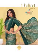 Celestial Charm Geogate Chiffon Saree with Fancy Motif Elegance AFPL(31611)