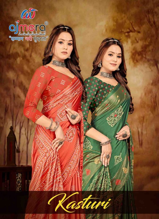 Chanderi Bandhani Saree – Classic Elegance with a Touch of Royalty  in Surat