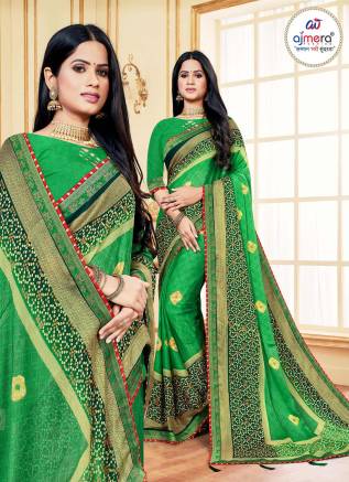 Chiffon Bandhani Saree - Ajmera Fashion Manufacturers, Suppliers, Exporters in Nepal