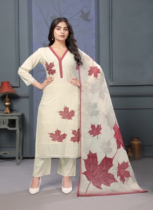 Chikan Kari Kurti with Exquisite Embroidery  in Surat