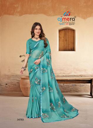 Classic Chiffon Saree with Elegant Flow AFPL(34743) Manufacturers, Suppliers, Exporters in Mahe