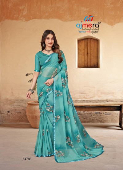 Classic Chiffon Saree with Elegant Flow AFPL(34743) Manufacturers, Suppliers, Exporters in Bodh Gaya