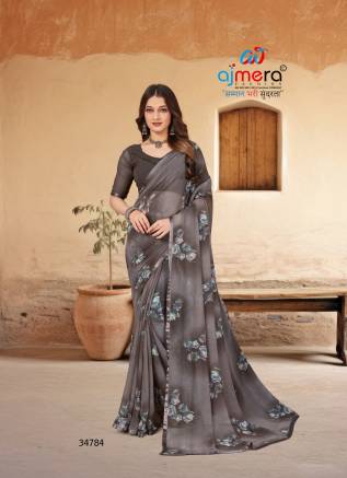 Classic Chiffon Saree with Elegant Flow AFPL(34743) Manufacturers, Suppliers, Exporters in France