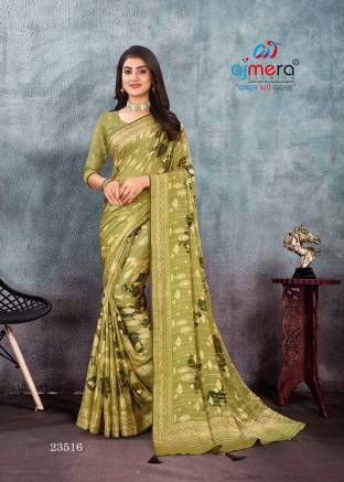 Crepe Fall Printed Saree with Contemporary Elegance AFPL(23511) Manufacturers, Suppliers, Exporters in Puri