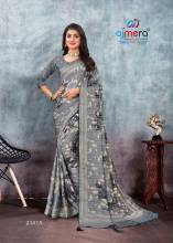 Crepe Fall Printed Saree with Contemporary Elegance AFPL(23511)