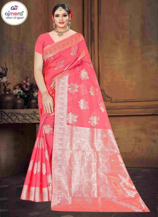 Designer Chanderi Silk Cotton Saree – Luxurious Elegance with Artistic Flair  in Surat