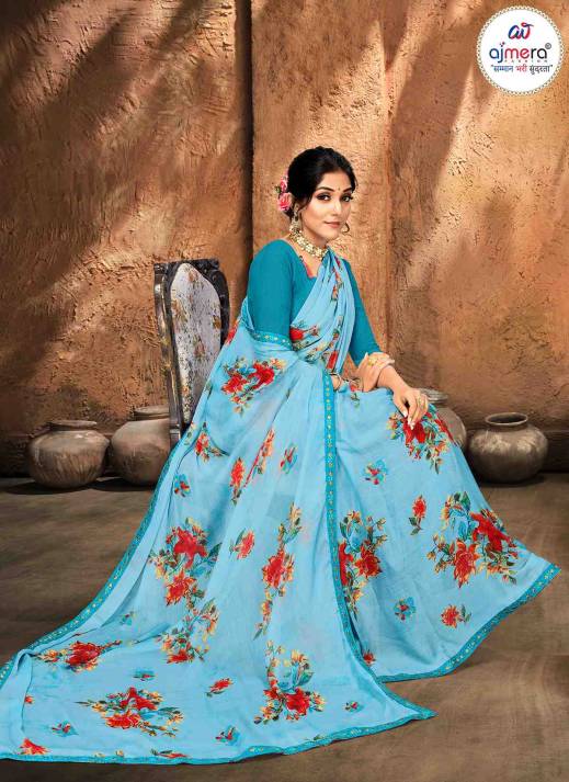 Designer Chiffon Saree – High-Fashion Elegance with Artistic Flair  in Surat