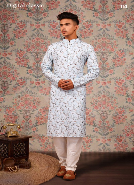 Digital Classic New Collection Mens Kurta in Wholesale Range – Ajmera Fashion  in Surat