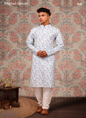 Digital Classic New Collection Mens Kurta in Wholesale Range – Ajmera Fashion Manufacturers, Suppliers in Surat