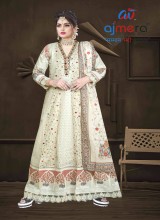 Elegant Lakhnavi Gown Kurti with Exquisite Chikankari