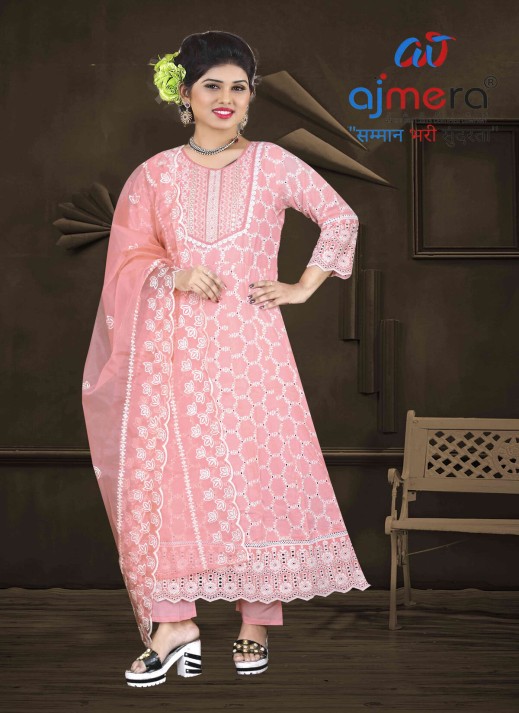 Elegant Long Fancy Kurti with Detailed Embellishments  in Surat