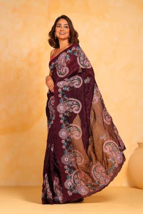 Elegant Party Wear Georgette Saree with Art Silk Blouse Manufacturers, Suppliers in Surat