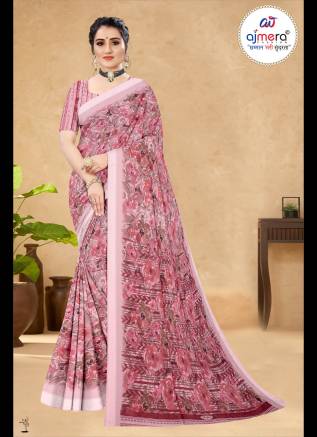 Elegant Printed Linen Saree – Subtle Sophistication with Artistic Flair Manufacturers, Suppliers, Exporters in Singapore